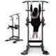 Power Tower Dip Bar Station Multi-Function Pull-Up Bar for Home Gym Strength Training Workout Exercise Fitness Equipment Pull Ups, Push Ups,And Leg Raises