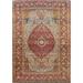 Pre-1900 Antique Vegetable Dye Isfahan Persian Wool Carpet - 4'7" x 6'7"