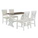 5-Piece Retro Dining Set Rectangular Wooden Dining Table