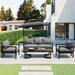 4 Piece Person Outdoor Sectional Furniture Patio Sofa Sets