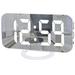 6.5" LED Mirror Display Digital Alarm Clock with Dual USB Ports