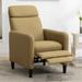 Home Living Room Adjustable PU Leather Recliner Armchair with Footrest