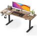 FEZIBO Height Adjustable Electric Standing Desk, Stand up Table, Sit Stand Home Office Desk with Splice Board