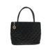 Chanel Leather Shoulder Bag: Quilted Black Solid Bags