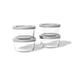 Dura Living Glass Food Containers 8 Piece (1 Cup / 8.12 Oz) Round Glass Food Storage Set