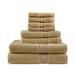 Gracie Mills Eulalia 800 GSM Cotton 8-Piece Antimicrobial Towel Set - 30"W x 54"L (2) 16"W x 28"L (2) 13"W x 13"L (4)