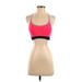 Athleta Sports Bra: Pink Print Activewear - Women's Size Small