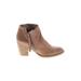 Sam Edelman Ankle Boots: Brown Solid Shoes - Women's Size 7 - Round Toe