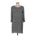 Broadway & Broome Casual Dress - Shift: Gray Marled Dresses - Women's Size Medium