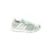 Adidas Sneakers: Green Color Block Shoes - Women's Size 9 - Almond Toe