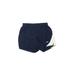 Under Armour Athletic Shorts: Blue Color Block Activewear - Women's Size X-Small