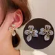 Boucles d'oreilles fleur de cristal pour femmes bijoux de mode coréens boucles d'oreilles à tige