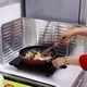 Écran anti-éclaboussures pliable en aluminium déflecteur de cuisinière à gaz plaque de poêle à