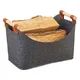 Mir en feutre pour le nettoyage du bois de chauffage porte-bûches en feutre sac fourre-tout pour