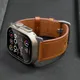 Bracelet en cuir pour Apple Watch Ultra 9 8 7 se 5 4 6 3 Band Loop Bracelet pour iWatch