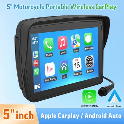 Ahoudy-Apple Carplay et Android Auto GPS Navigation Touriste BT Caméras Moto Hurbike DVR Navi