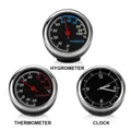 Mini décoration pour voiture horloge thermomètre et hygromètre Ornement Décoration automobile