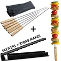 Modules de barbecue longs en acier inoxydable 340 wers avec fabricant de kebab pour shish kebab