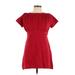 525 America Casual Dress: Red Solid Dresses - Women's Size Large