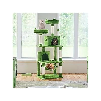 Yaheetech Multi-Level Sisal Cat Tree, 62.2-in, Green