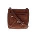 Perlina Leather Crossbody Bag: Brown Bags