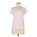 Banana Republic Short Sleeve T-Shirt: Pink Tops - Women's Size Medium