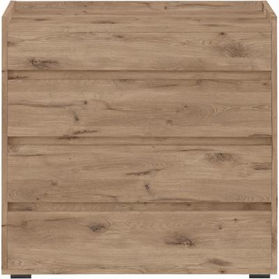 Kommode INOSIGN "Kosmo", braun (wiking eiche), B:80cm H:80cm T:35cm, FSC-zertifizierter Holzwerkstoff, Sideboards, 4 Schubladen mit Vollauszug Image