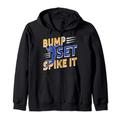 Bump Set Spike Mädchen Damen Volleyball Volleyball Kapuzenjacke