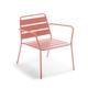 Fauteuil bas de jardin argile