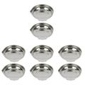 8 Pcs Weighing Powder Pans Scale Pan Narrow Spout Stainless Steel Weighing Dishes Scale Measuring Tray for Powder Gems Etc