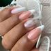 Fofosbeauty 24pcs Press on False Nails Almond Fake Acrylic Nails French Messy Lines of Personality Pink