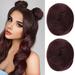 2 PCS Mini Claw Clip in Messy Cat Ears Hair Bun Extensions Wig Accessory Hairpieces for Women Girls