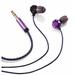 2 Sets Altec Lansing Bliss Gold Earbuds MZX436 In-Ear Only Headphones VALUE PACK - 2 Sets Of Violet