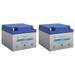 12V 26AH NB Replacement Battery Compatible with Safe BP48 - 2 Pack