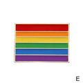 Rainbow Pride Pin Badge LGBTQ Gay Enamel Lapel Metal Friendship Acrylic BroochG P0I0