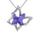 Quinlirra Easter Necklaces for Women Clearance Ladies Crystal Necklace Multicolor Fashion Pendant Necklace Easter Decor