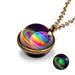 Quinlirra Easter Necklaces for Women Clearance Necklace Luminous Double-sided Dome Planetary Necklace Pendant Luminous Double-sided Ball Universe Couple Chain Luminous Souvenir Couple Necklace