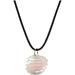 Kayannuo Easter Gifts for Women and Men Clearance Hexagonal Crystal Stone Necklace For Women Irregular Natural Wrapped Wire Chakra Pendant Jewelry Alloy Chains Valentine s Day Gift