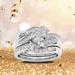 Quinlirra Easter Rings for Women Clearance Round Diamond Wedding Band Anniversary Gift Accessory Rings Size 8 Easter Decor