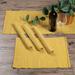 Yellow Aroma,'Yellow Cotton Blend Table Runner and Placemats (5 Pieces)'