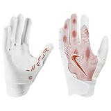 Nike Vapor Jet 8.0 Youth Football Gloves White/Red