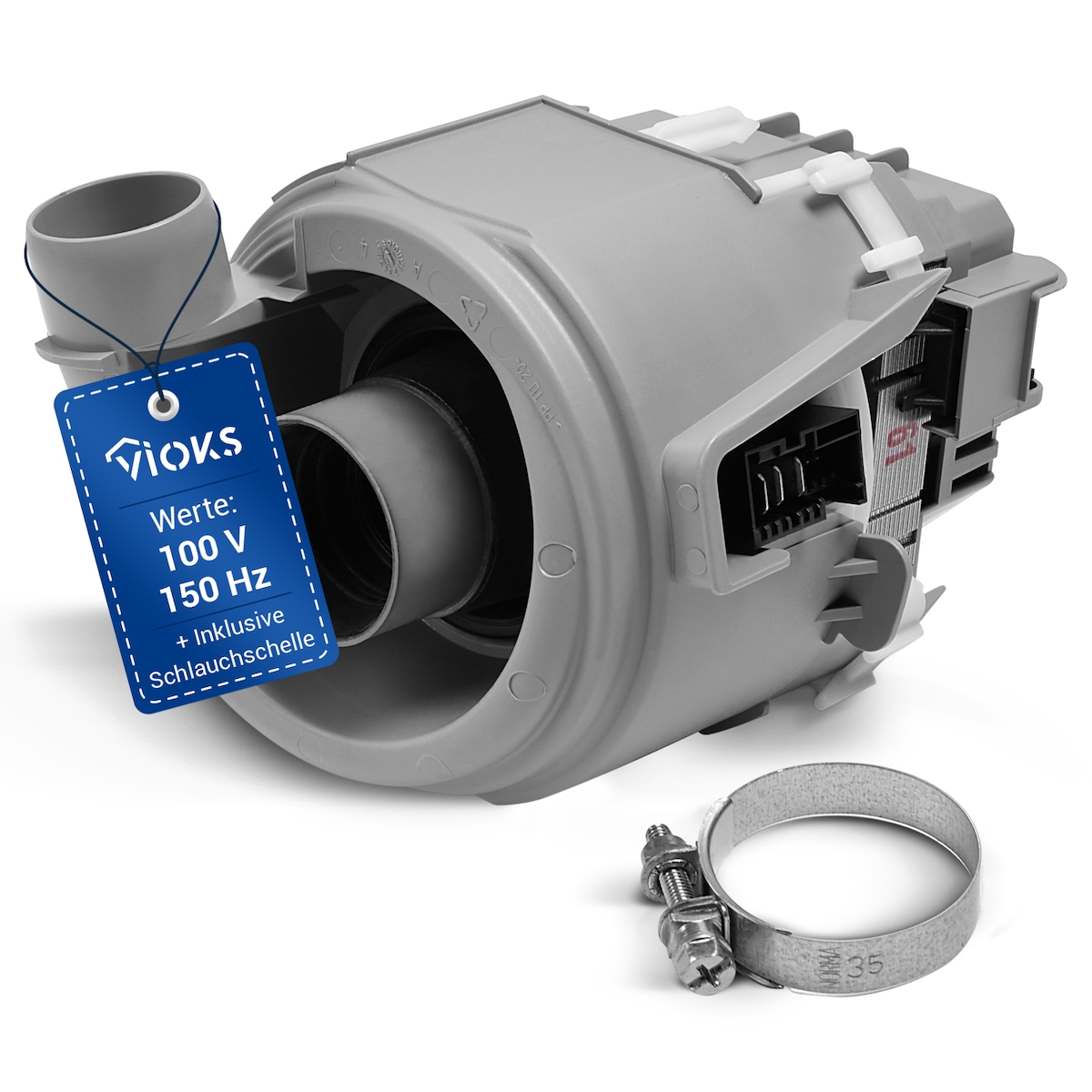 VIOKS Heizpumpe Ersatz für Bosch 00651956 Pumpe für Geschirrspüler Spülmaschine Image