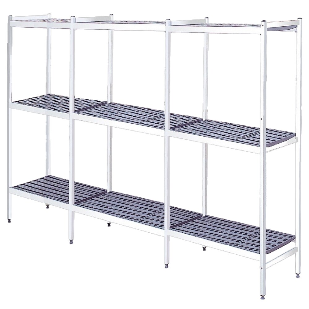 EURAST - Metallregal mit duraluminium-beinen 3 ebenen - 4145x370x1700 mm - 41453300 Image