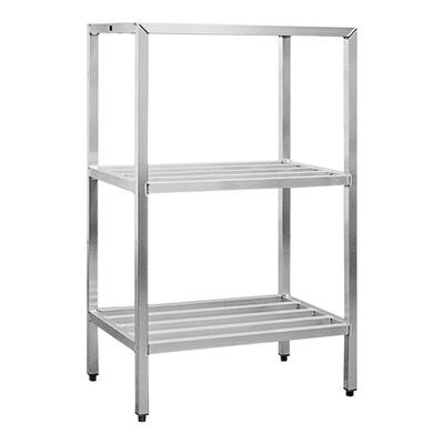 New Age 42" x 24" x 60" 3-Shelf Heavy-Duty Aluminum Shelving Rack 1051