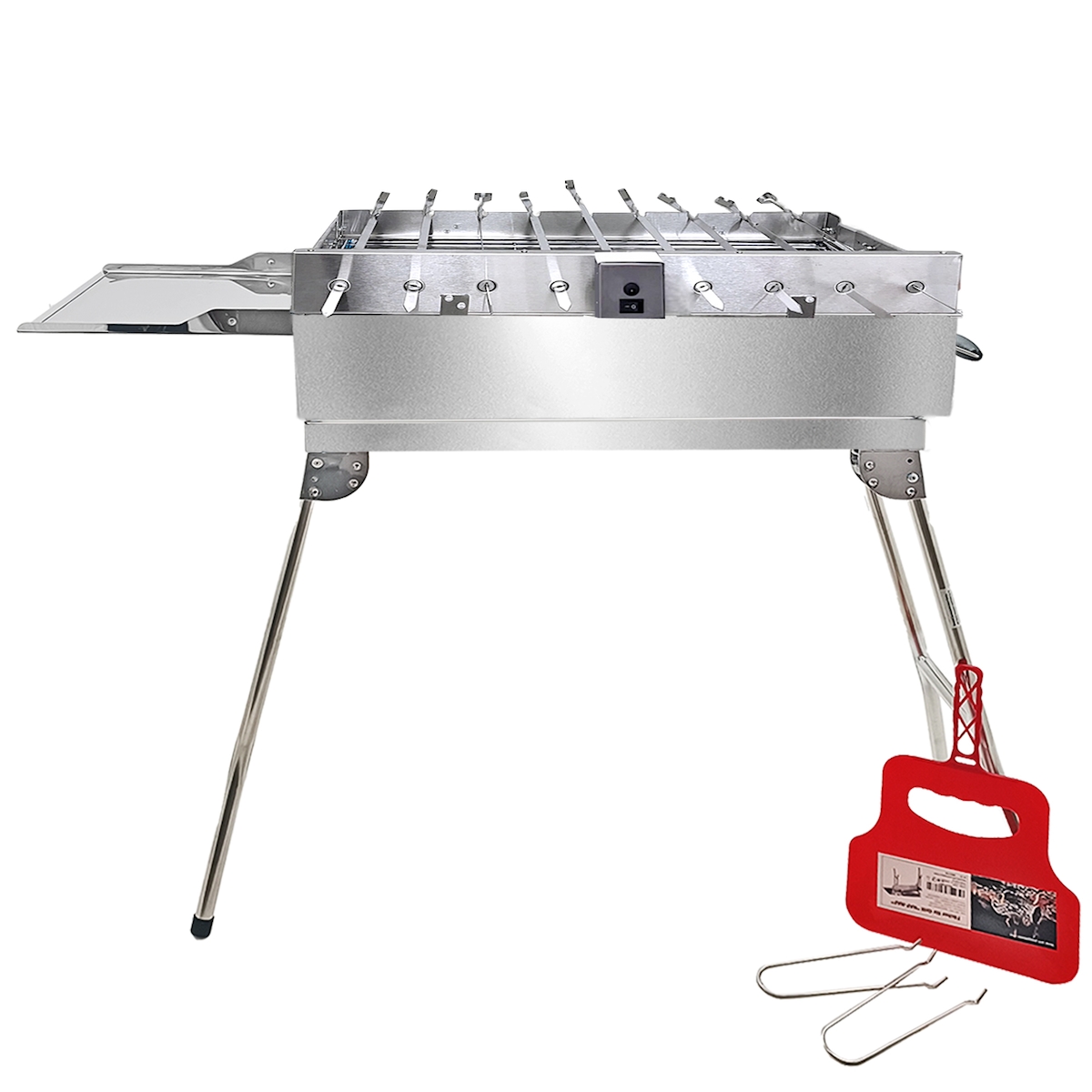 Olymp Handels GmbH Schaschlikgrill President Mangal mit Drehspießregler Edelstahlmotor für 9 Spieße Image