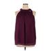 Torrid Casual Dress - Shift High Neck Sleeveless: Burgundy Polka Dots Dresses - Women's Size 1X Plus