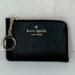 Kate Spade Accessories | Kate Spade New York Medium, L-Zip Leather, 4 Card Holder, Keychain, Money Purse | Color: Black | Size: Os