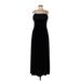 Betsy & Adam Casual Dress - Formal Square Sleeveless: Black Solid Dresses - Women's Size 12