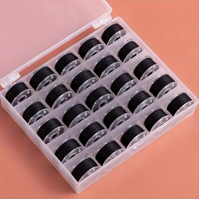 25/36pcs/set Bobbin With Sewing Thread, 25/36 Grid...