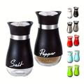 2 Pcs Refillable Salt & Pepper Shakers Set, Spice Bottles, - Container For Home, Restaurant, And Picnic - 3.4oz Kitchen Accessories